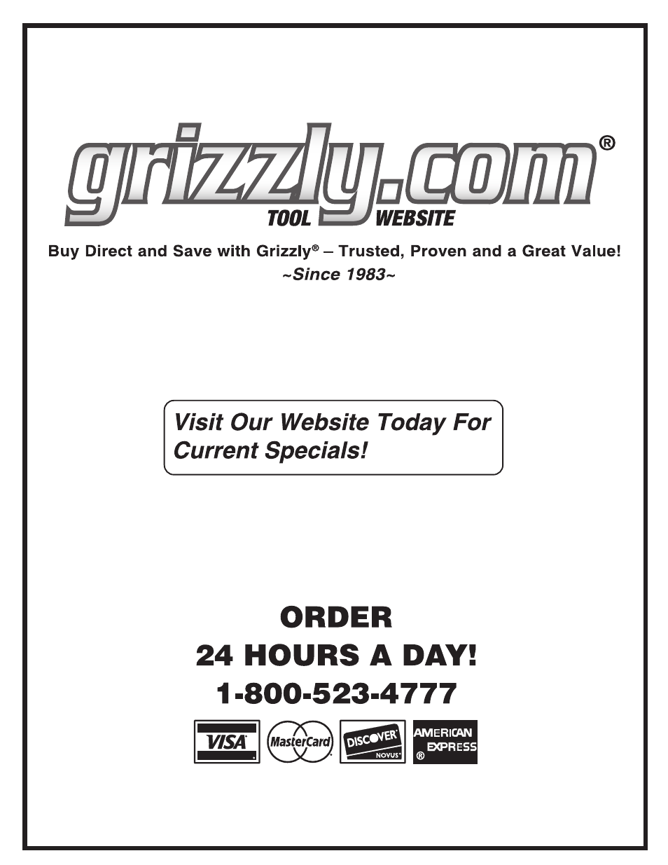 Grizzly 10" x 22" Benchtop Lathe G0602 User Manual | Page 96 / 96