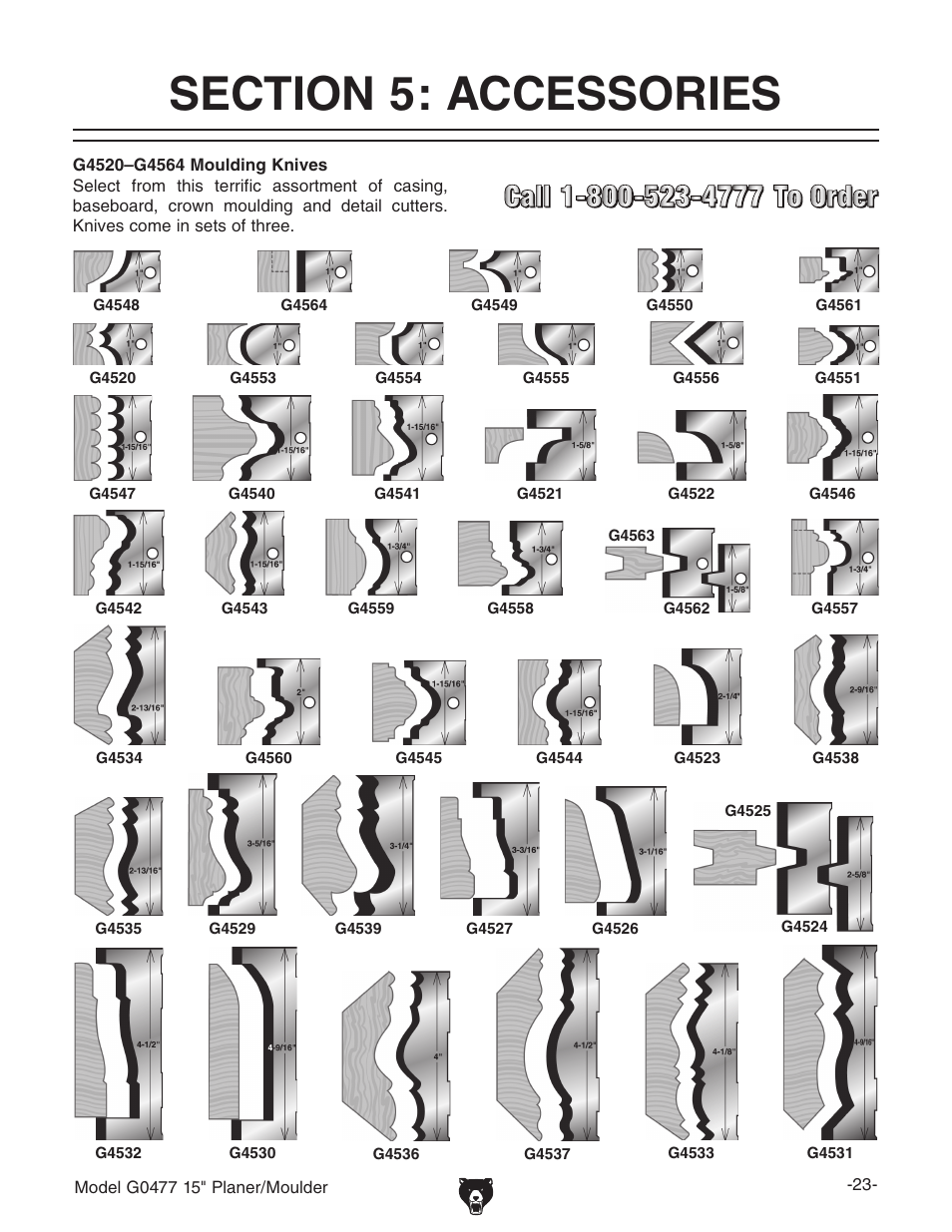 Grizzly G0477 User Manual | Page 25 / 48