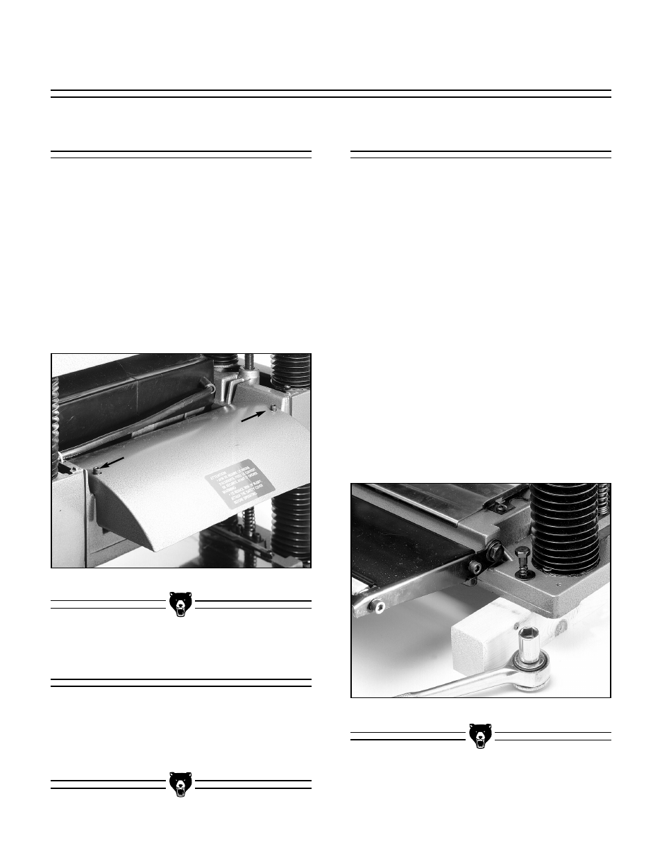 Wooden base, Chip deflector handle assembly | Grizzly G1017 User Manual | Page 10 / 22