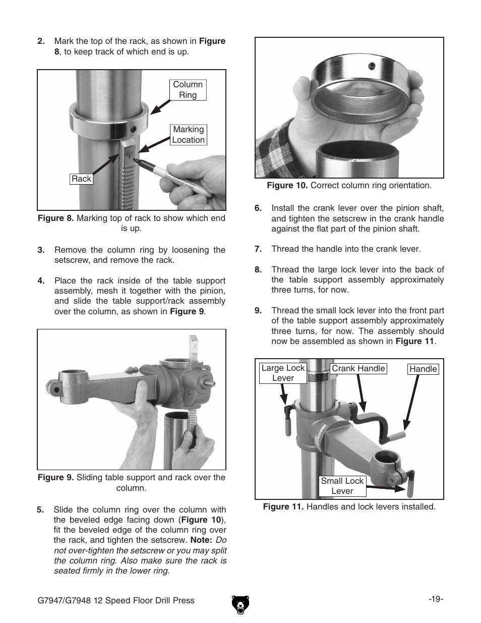 Grizzly G7947 User Manual | Page 21 / 56