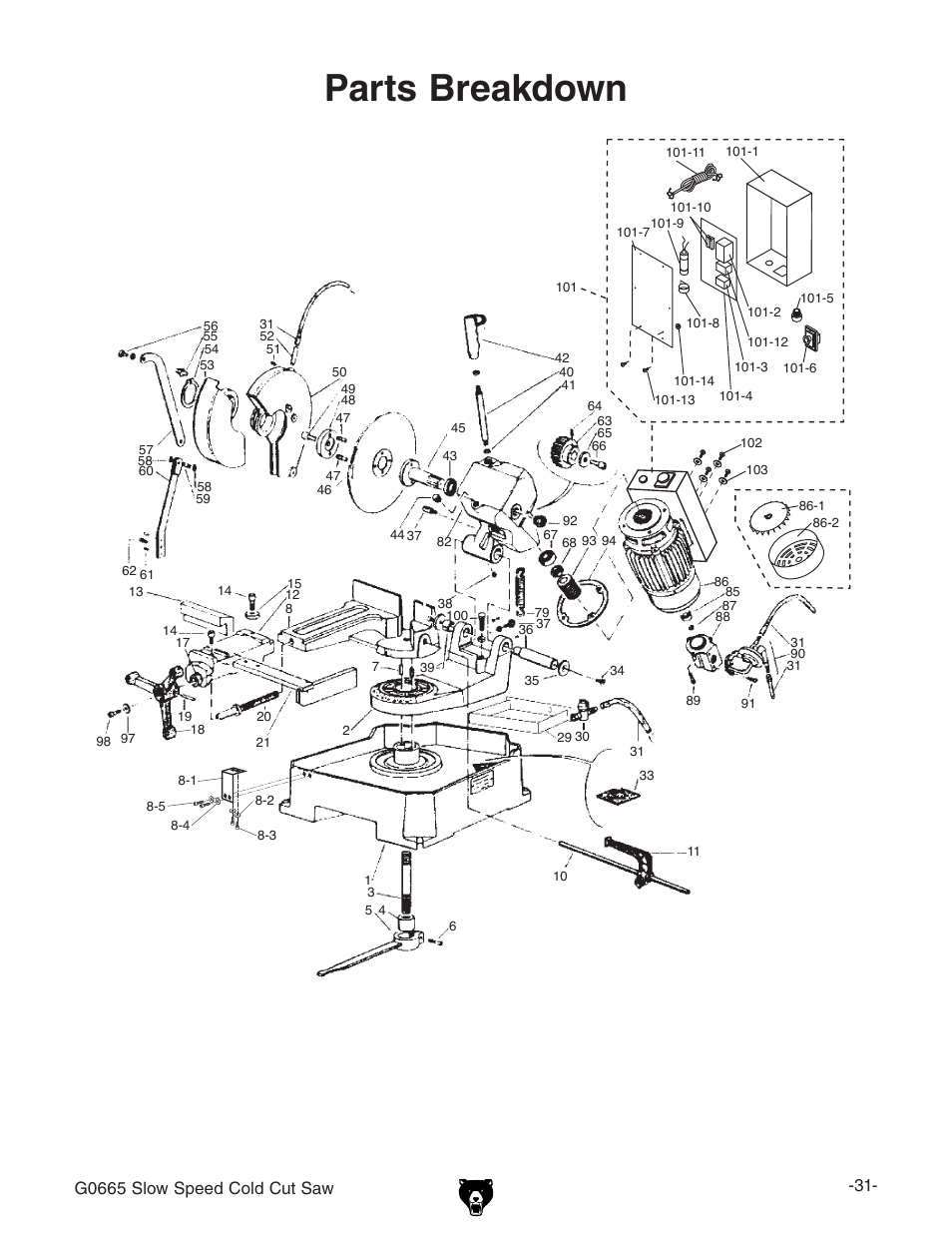 Grizzly G0665 User Manual | 4 pages