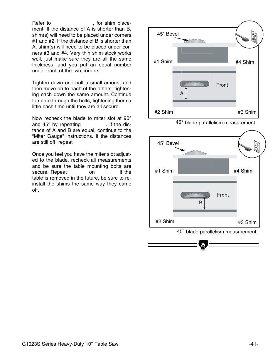 Grizzly G1023S110 User Manual | Page 43 / 59