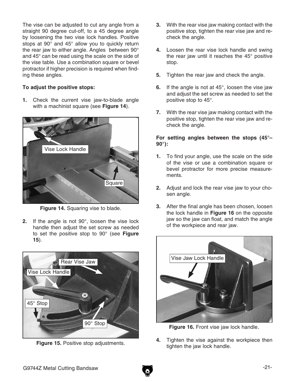 Grizzly G9744Z User Manual | Page 23 / 52