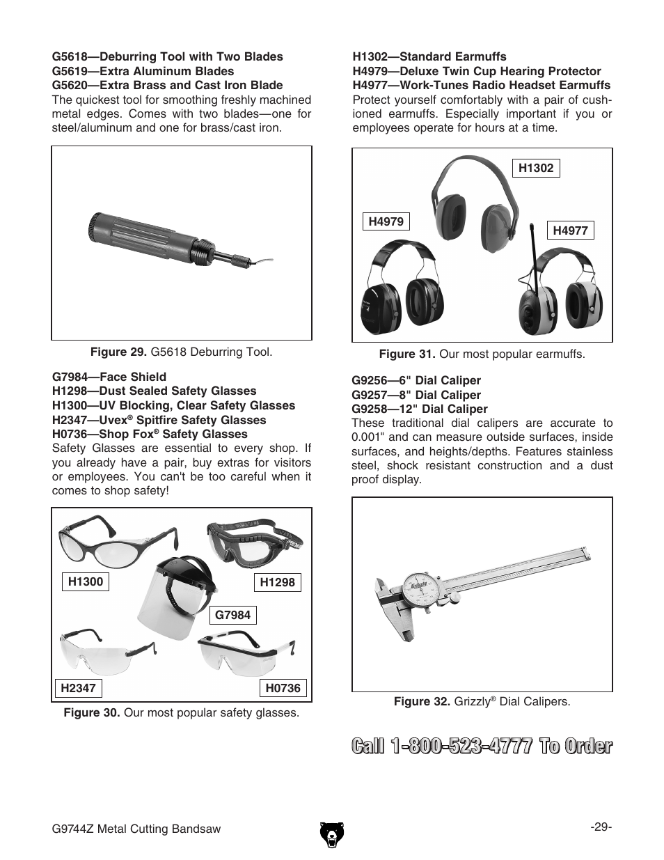 Grizzly G9744Z User Manual | Page 31 / 52