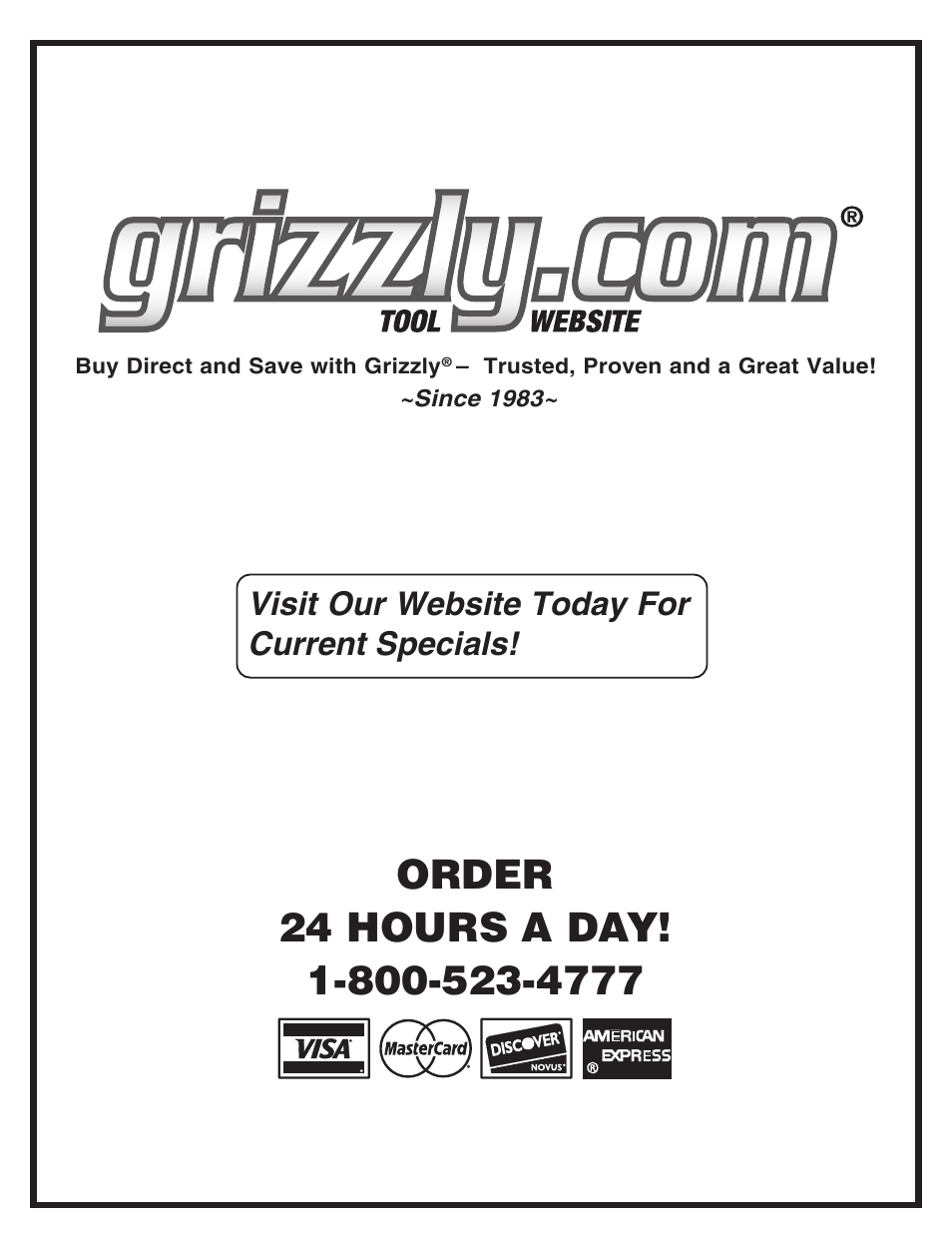 Grizzly H8100 User Manual | Page 4 / 4