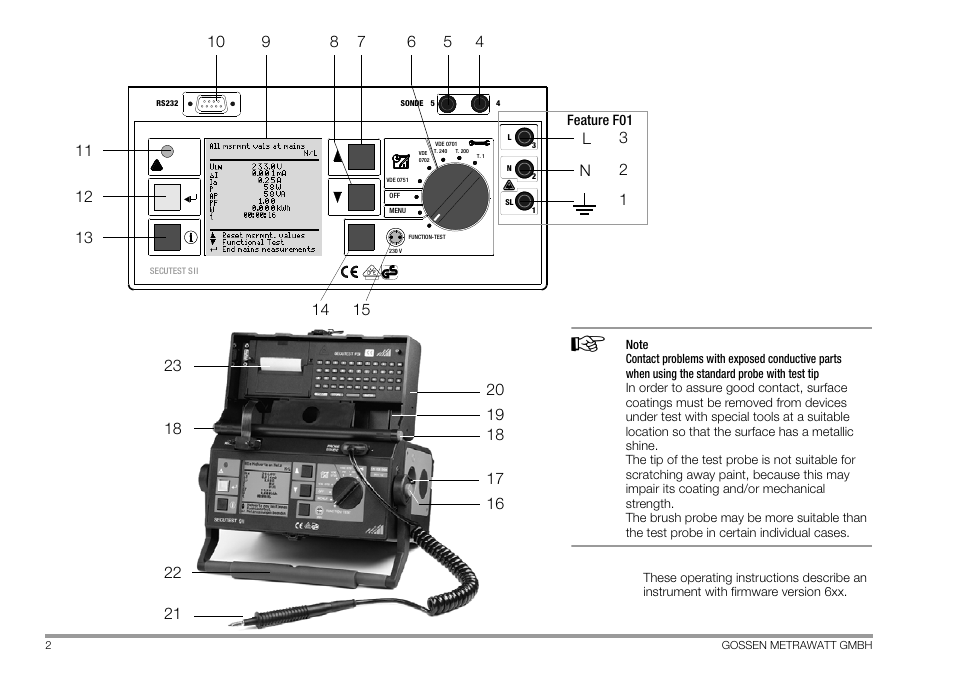 Gossen MetraWatt 702 User Manual | Page 2 / 48