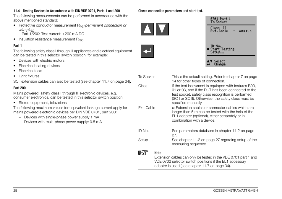 Gossen MetraWatt 702 User Manual | Page 28 / 48
