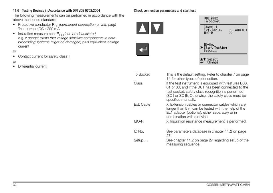 Gossen MetraWatt 702 User Manual | Page 32 / 48