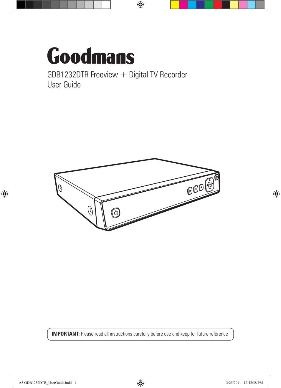 Goodmans GDB1232DTR User Manual | 32 pages