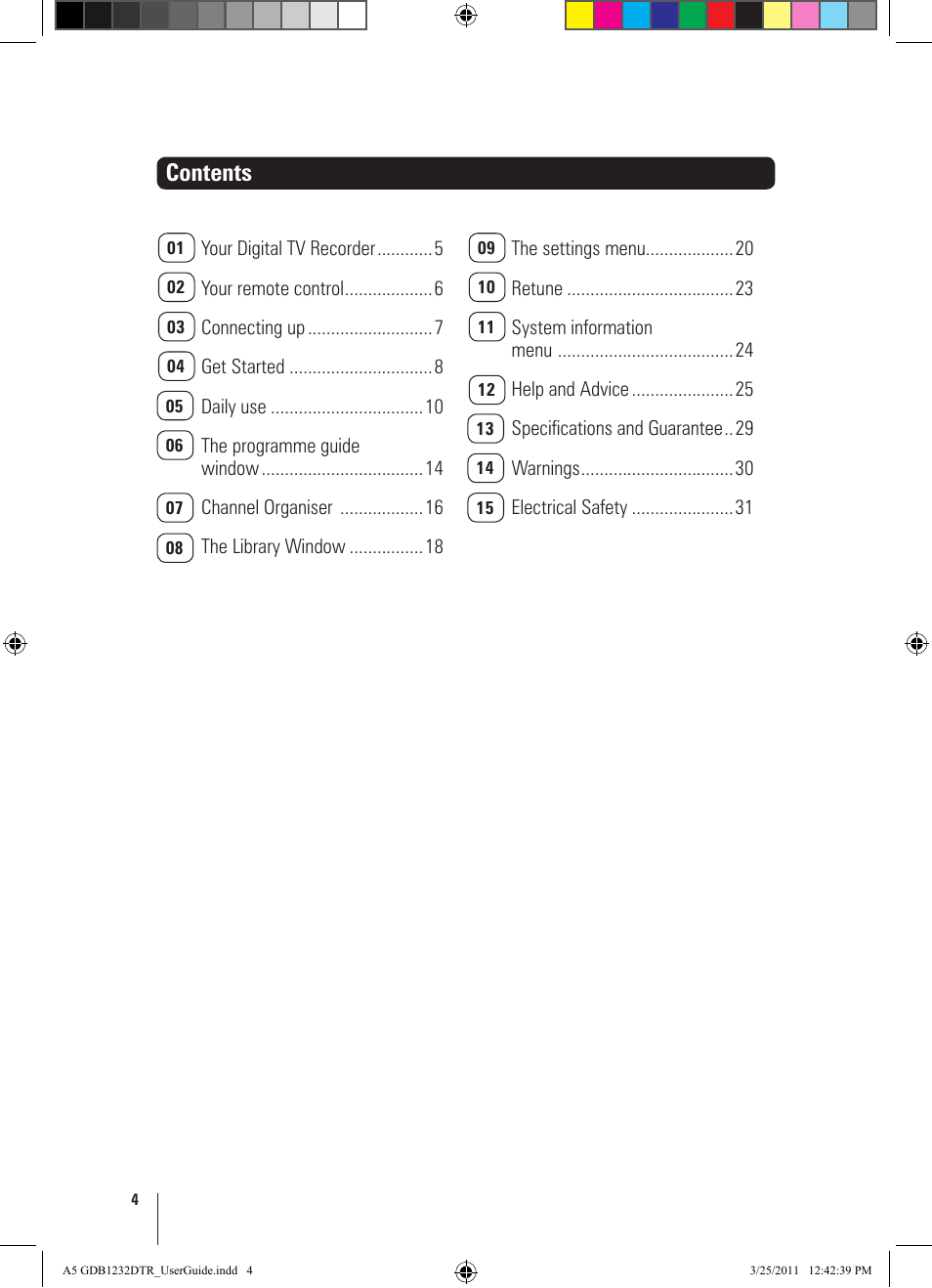 Goodmans GDB1232DTR User Manual | Page 4 / 32