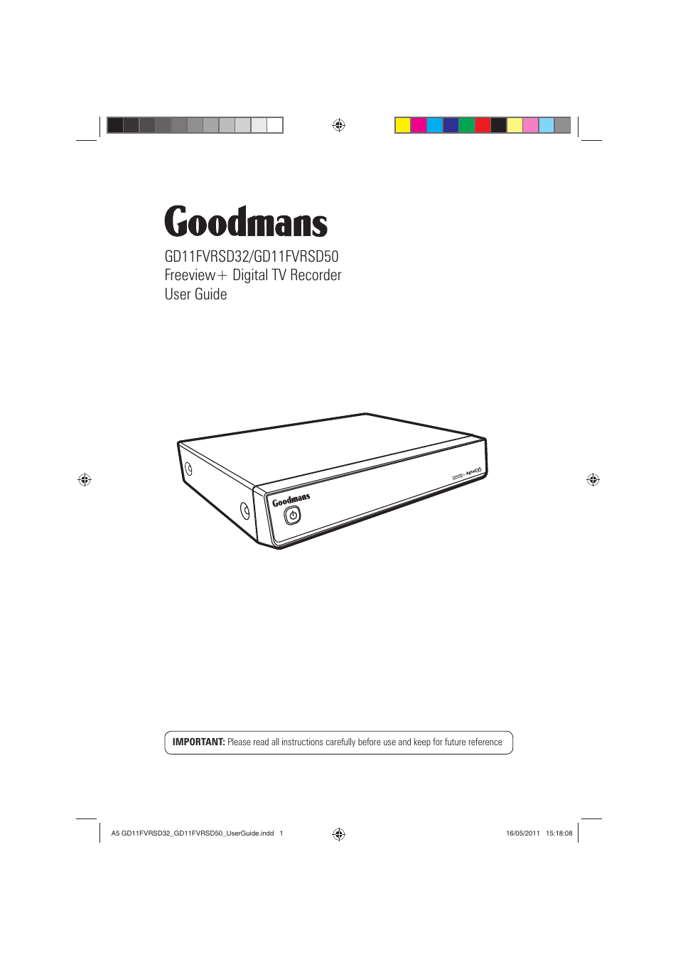 Goodmans GD11FVRSD32 User Manual | 32 pages