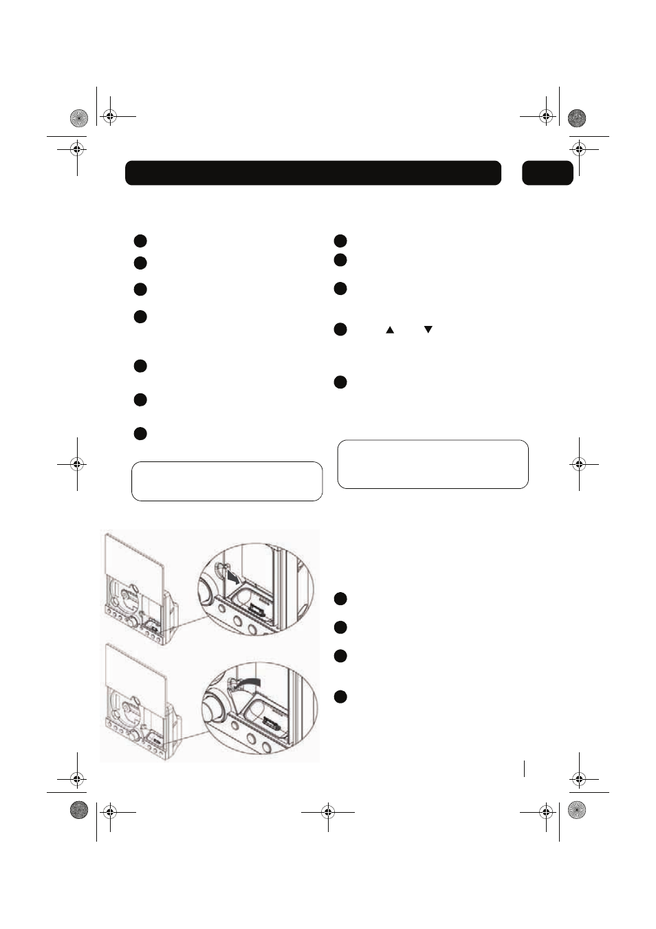 Using the iphone/ipod dock, Inserting and removing your iphone/ipod, Playback and charging your ipod | Using the iphone/ipod menu system | Goodmans IPHONE MICRO1468I User Manual | Page 9 / 20