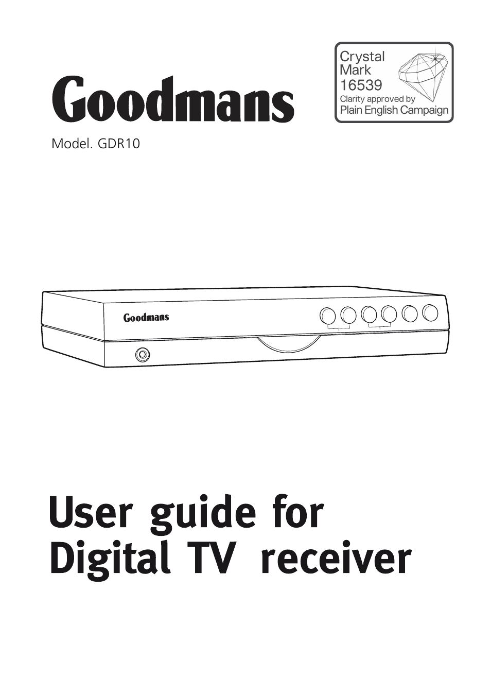 Goodmans GDR10 User Manual | 76 pages