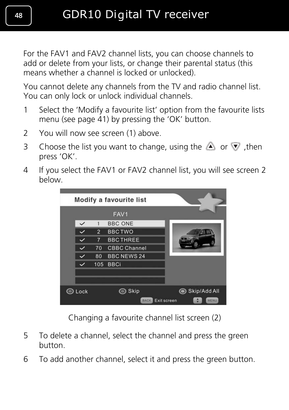 Gdr10 digital tv receiver | Goodmans GDR10 User Manual | Page 48 / 76