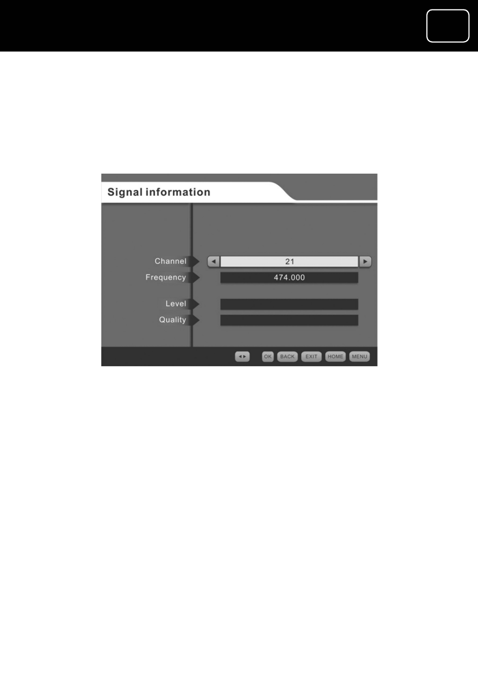 Signal information, Adr10 set top box, Adr10 digital tv receiver | Gdr10 digital tv receiver | Goodmans GDR10 User Manual | Page 57 / 76