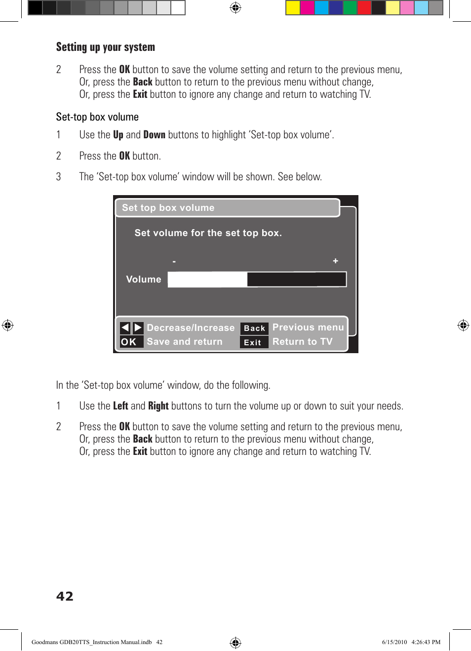 Goodmans GDB20TTS User Manual | Page 42 / 76