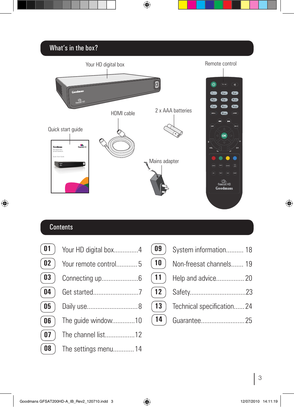 Goodmans GFSAT200HD/A User Manual | Page 3 / 28