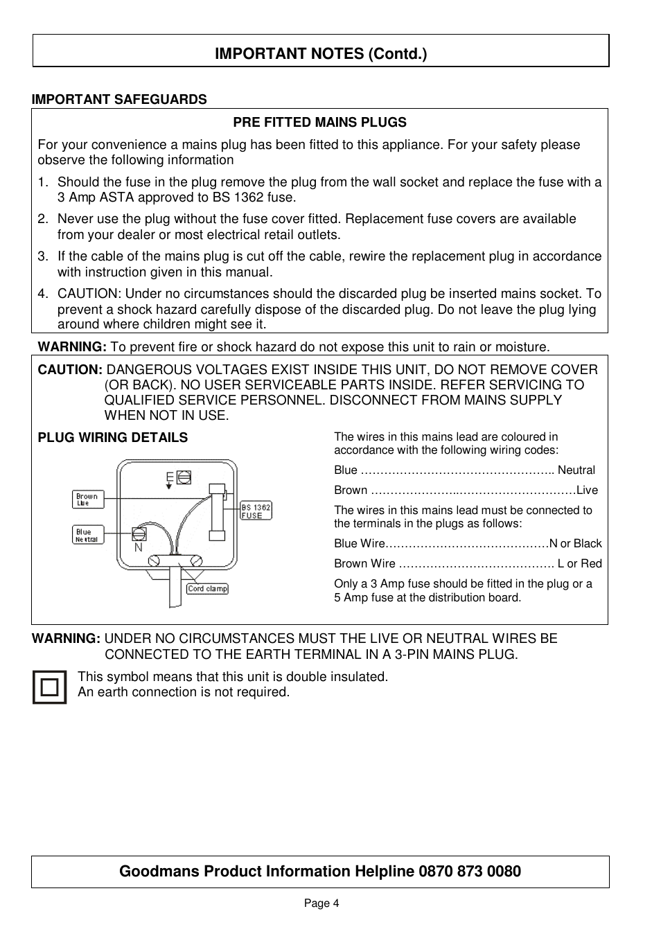 Goodmans GSR75WDAB User Manual | Page 4 / 22