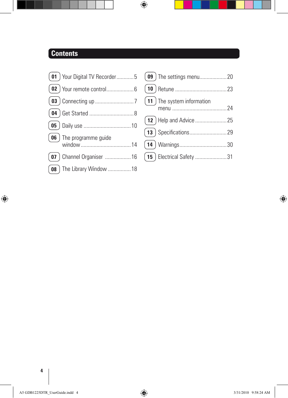 Goodmans GDB1225DTR User Manual | Page 4 / 32