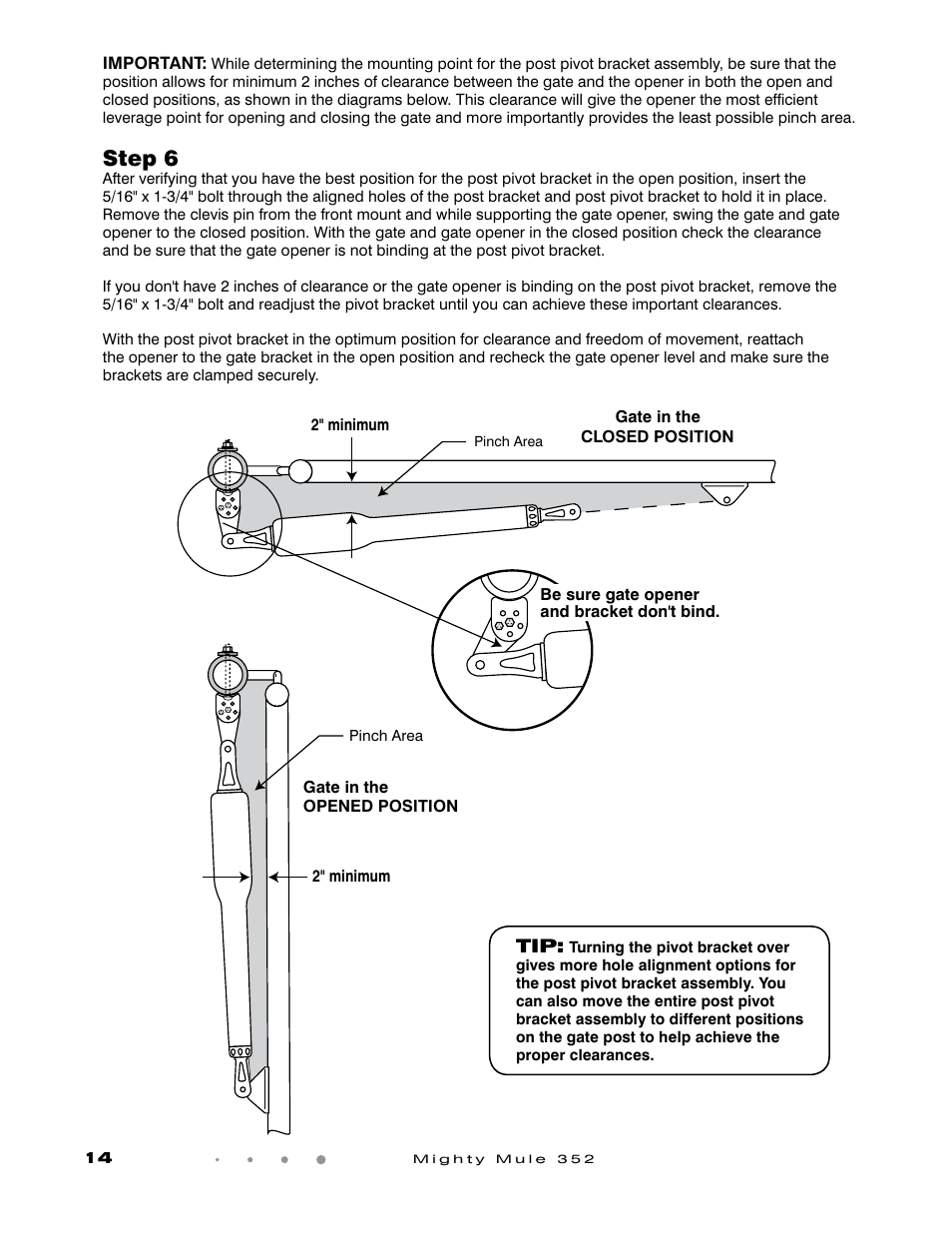 Step 6 | GTO Mighty Mule 352 User Manual | Page 18 / 48