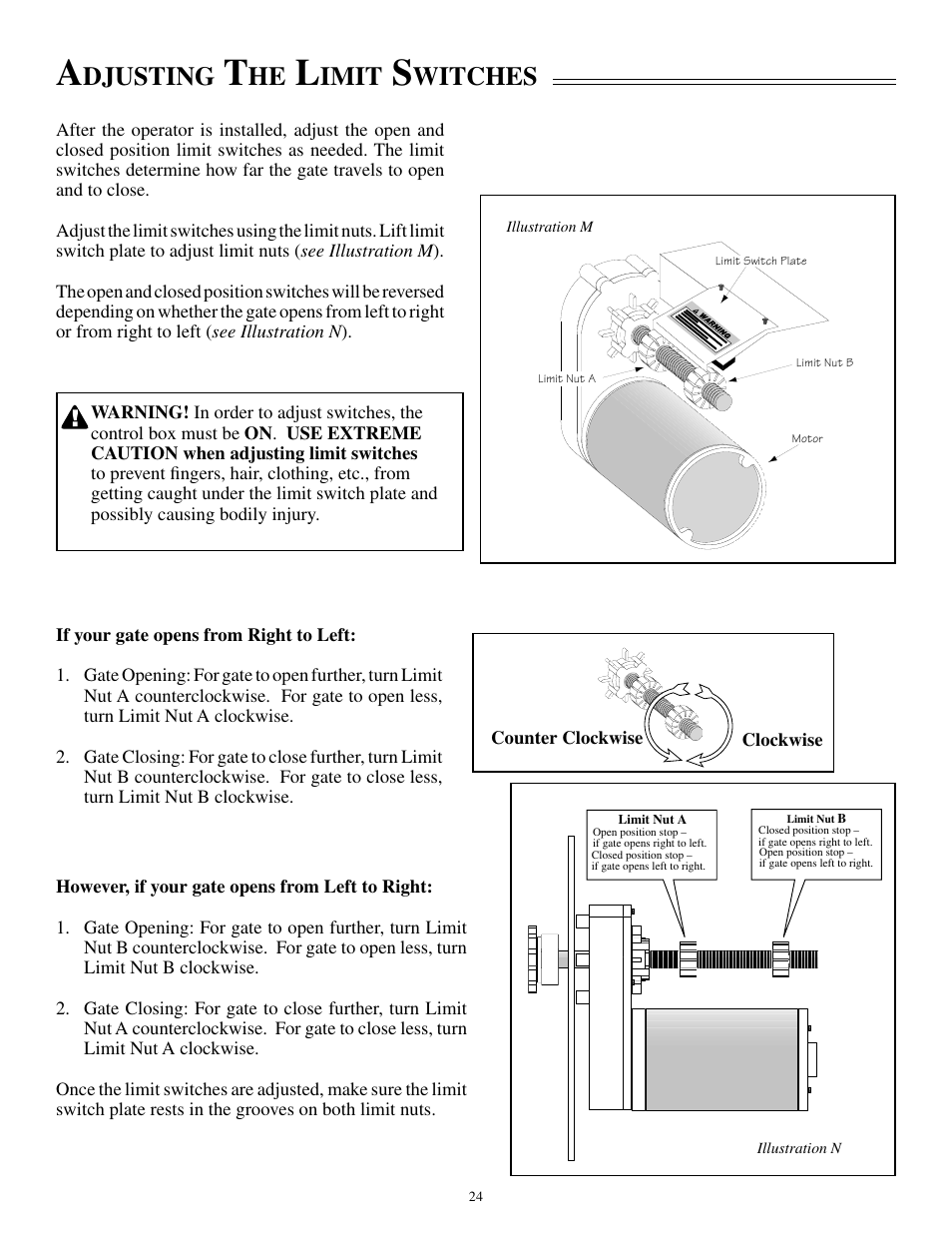 Djusting, Imit, Witches | GTO SL-1000B User Manual | Page 26 / 43
