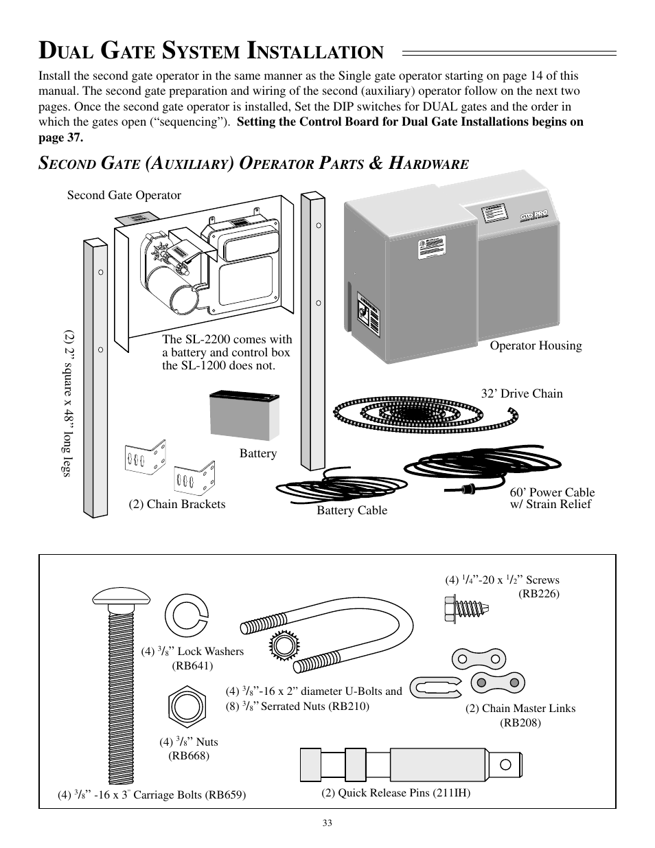Ystem, Nstallation | GTO SL-1000B User Manual | Page 35 / 43