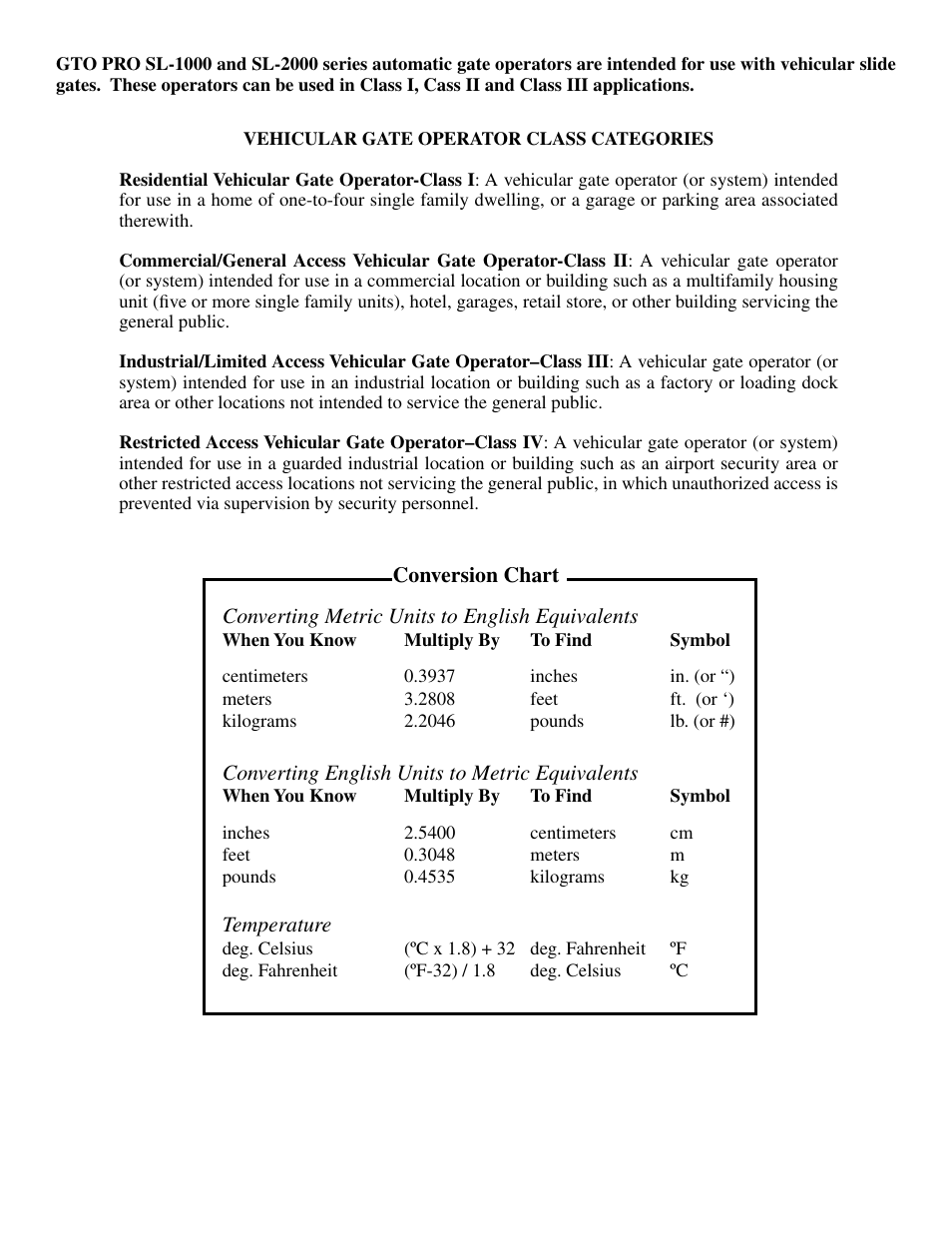 GTO SL-1000B User Manual | Page 42 / 43