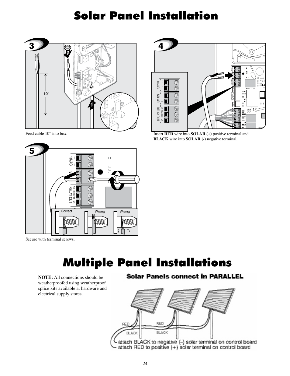 18v ac solar rela y out sla ve i np ut s | GTO UL325 SERIES User Manual | Page 27 / 43