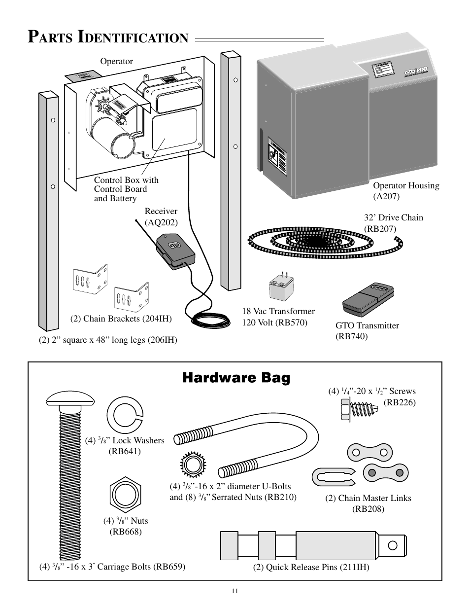 Arts, Dentification | GTO SL-1000 User Manual | Page 14 / 44