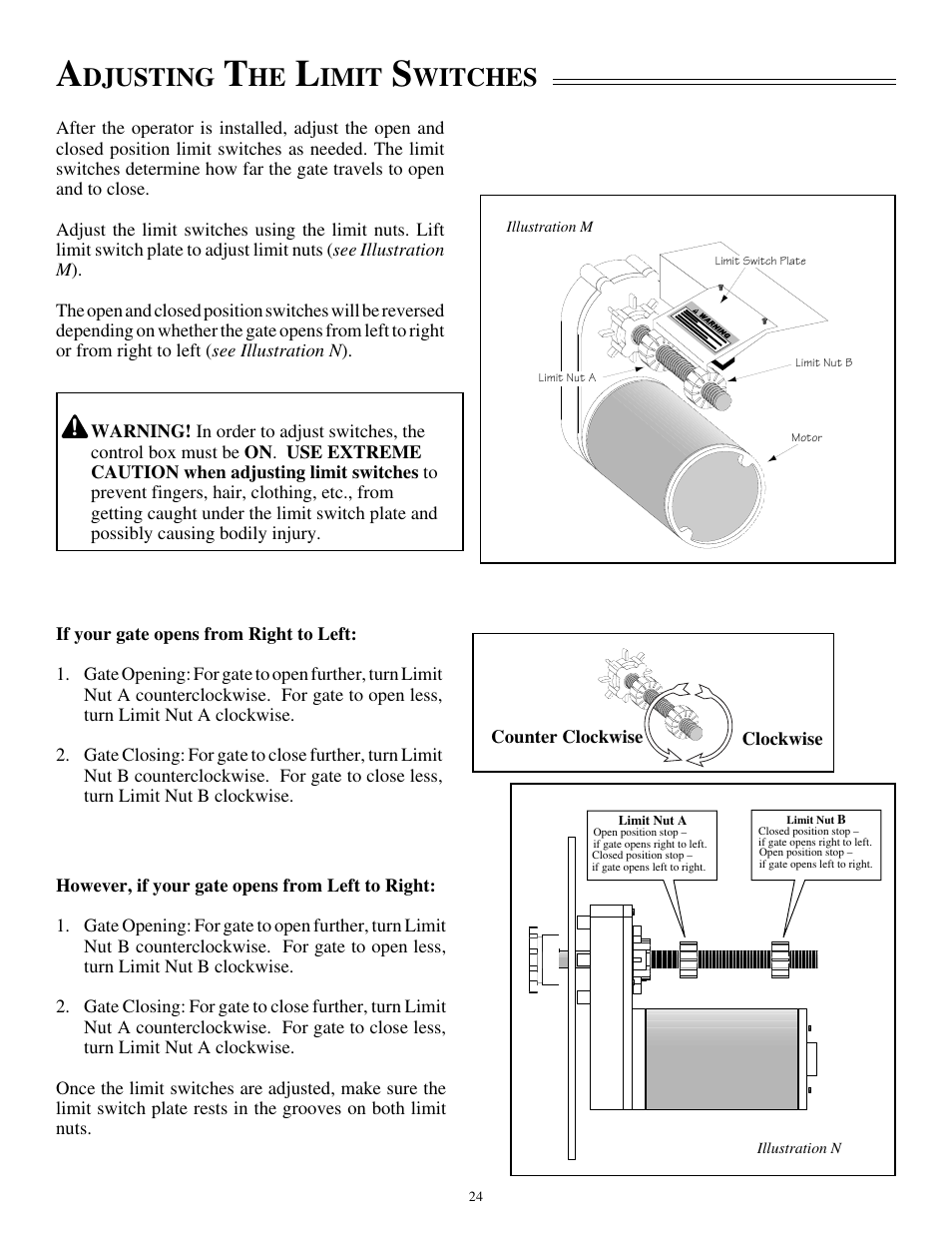Djusting, Imit, Witches | GTO SL-1000 User Manual | Page 27 / 44