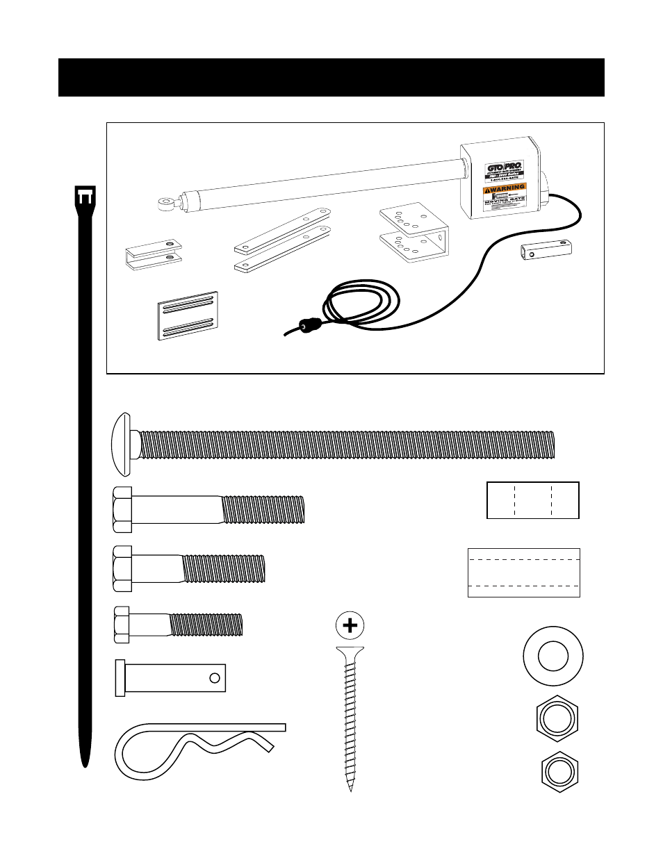 Hardware (not to scale) parts | GTO RB923 rev User Manual | Page 12 / 48
