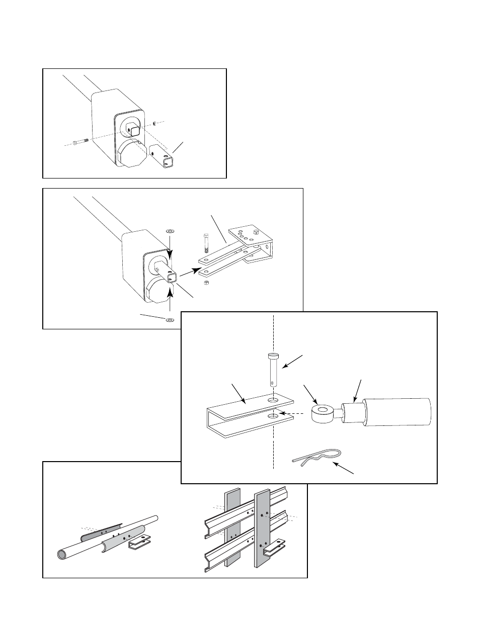 Connecting operator to post bracket assembly, Step 8, Step 9 | Step 7 | GTO RB923 rev User Manual | Page 17 / 48