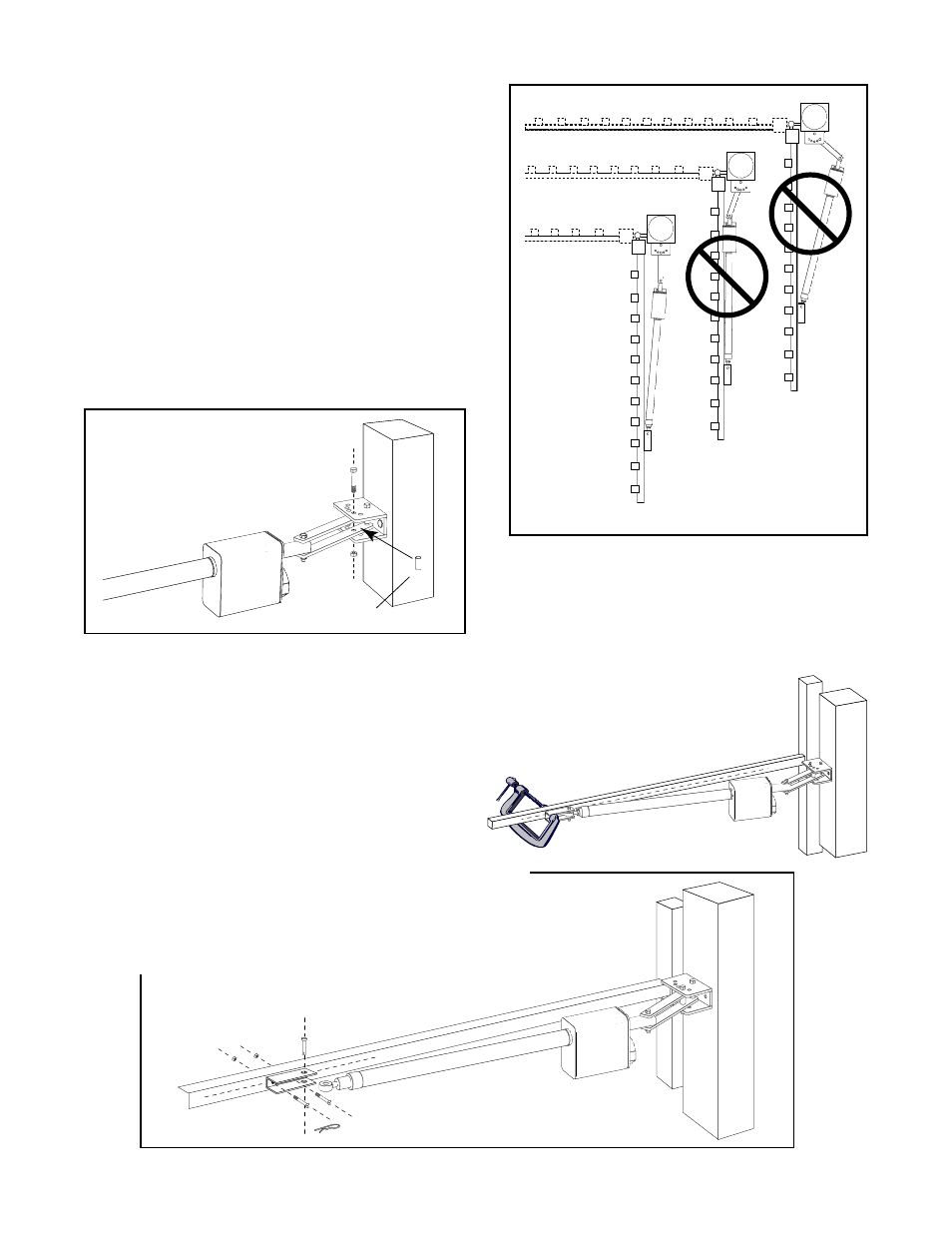 Installing the gate bracket, Step 10, Step 11 | Step 12 | GTO RB923 rev User Manual | Page 18 / 48
