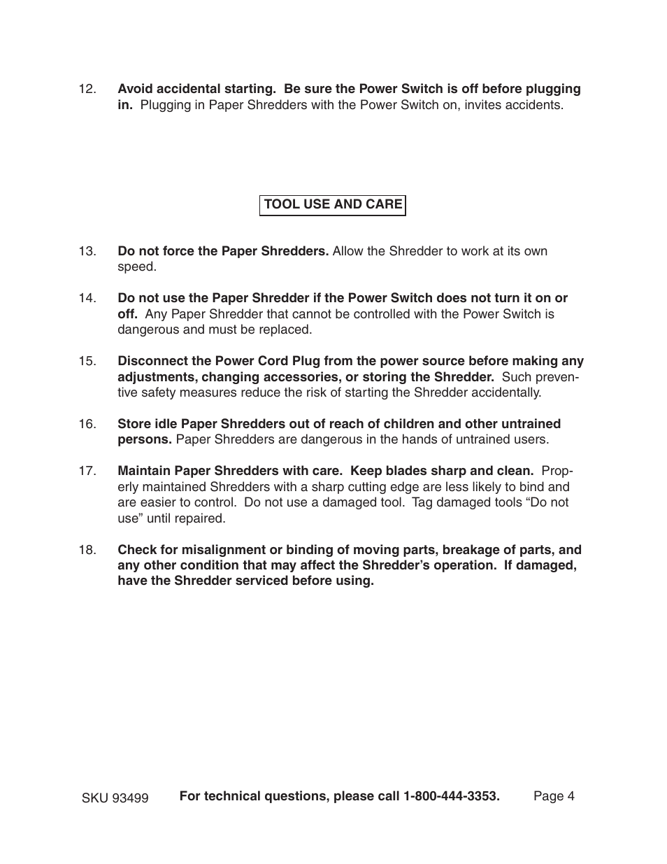 Gordon Tool 93499 User Manual | Page 4 / 12