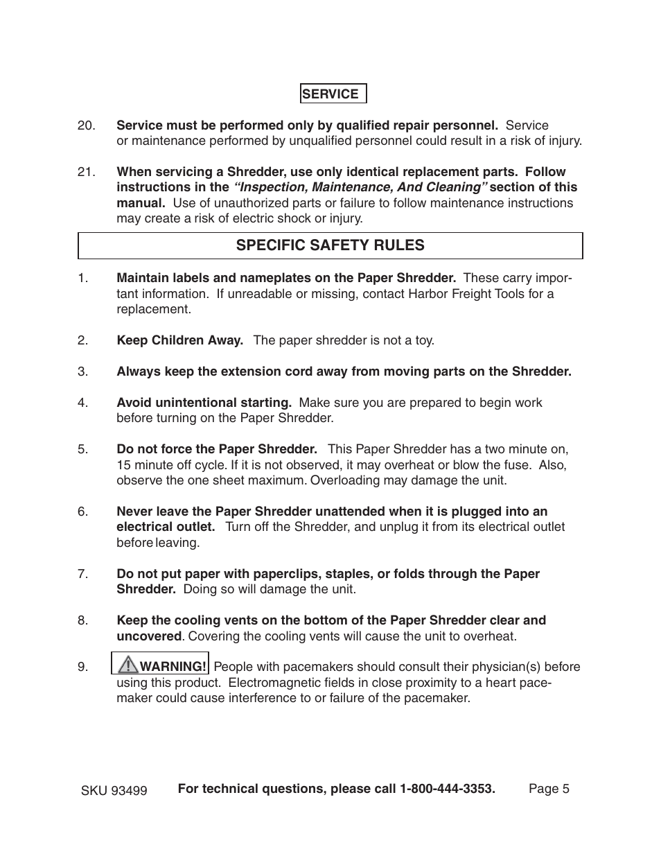 Gordon Tool 93499 User Manual | Page 5 / 12