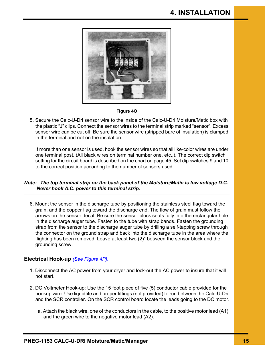 See figure 4o), Installation | GSI Outdoors PNEG-1153 User Manual | Page 15 / 46