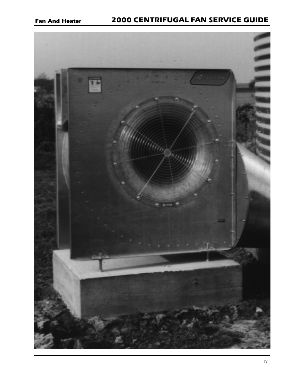 2000 centrifugal fan service guide | GSI Outdoors PNEG-377 User Manual | Page 17 / 98