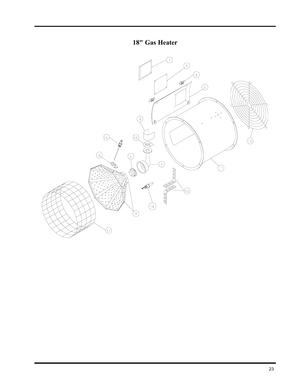 Heater parts | GSI Outdoors VLC User Manual | Page 23 / 37