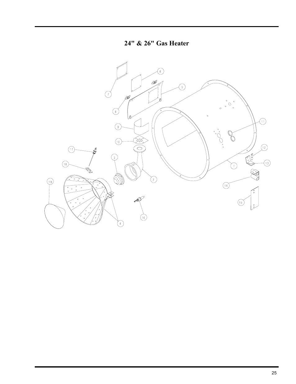 Heater parts | GSI Outdoors VLC User Manual | Page 25 / 37