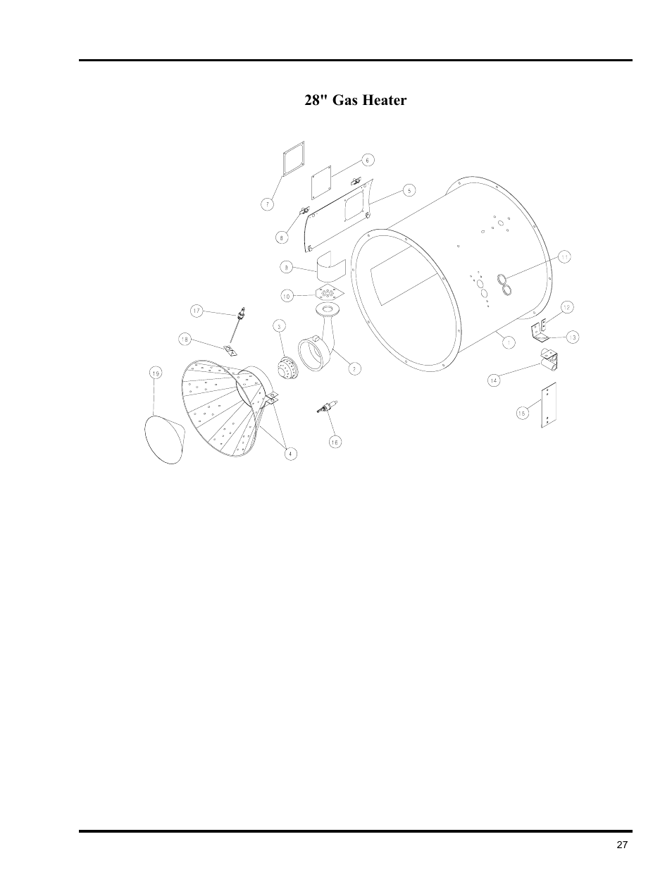Heater parts | GSI Outdoors VLC User Manual | Page 27 / 37