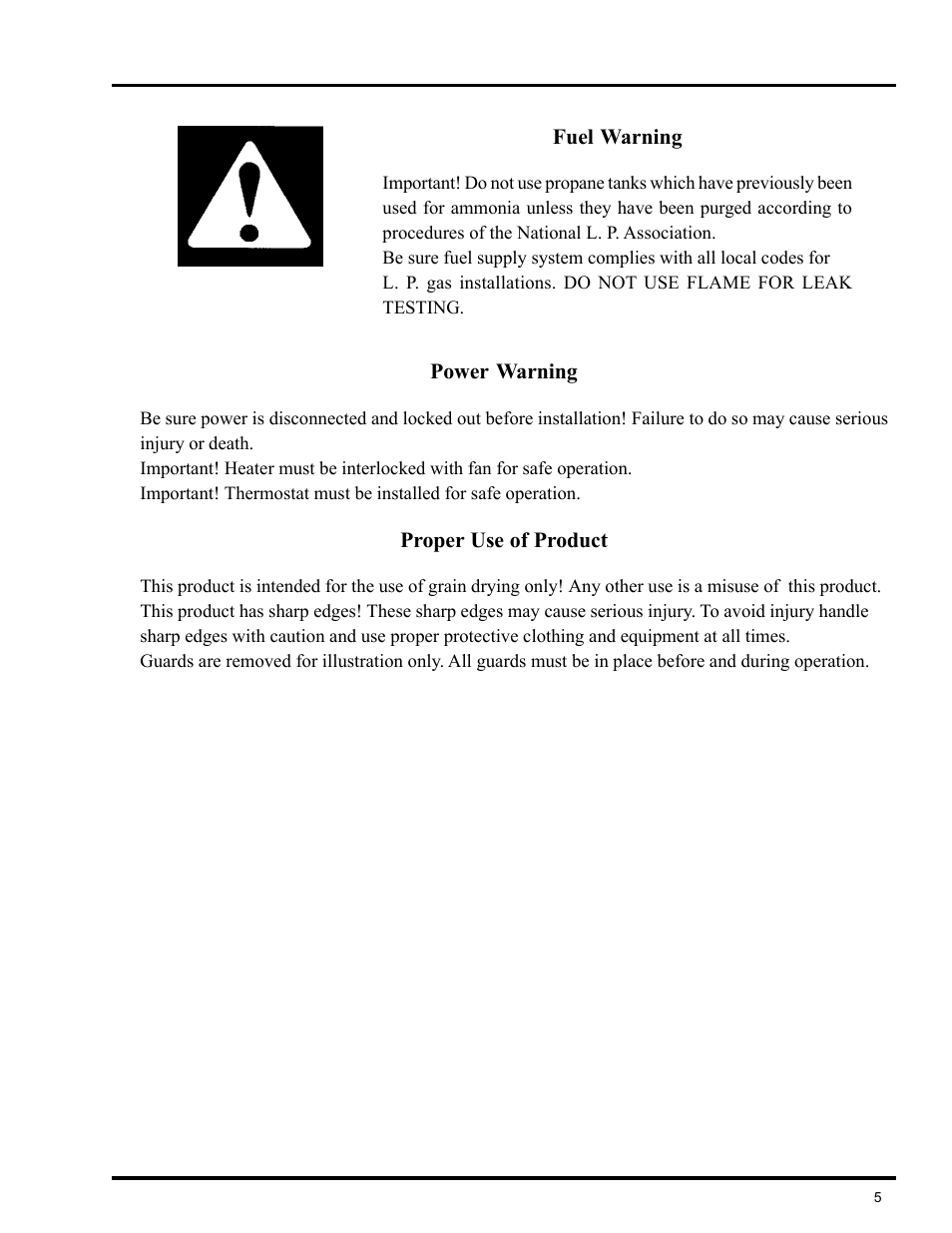 Warning and disclaimer | GSI Outdoors VLC User Manual | Page 5 / 37