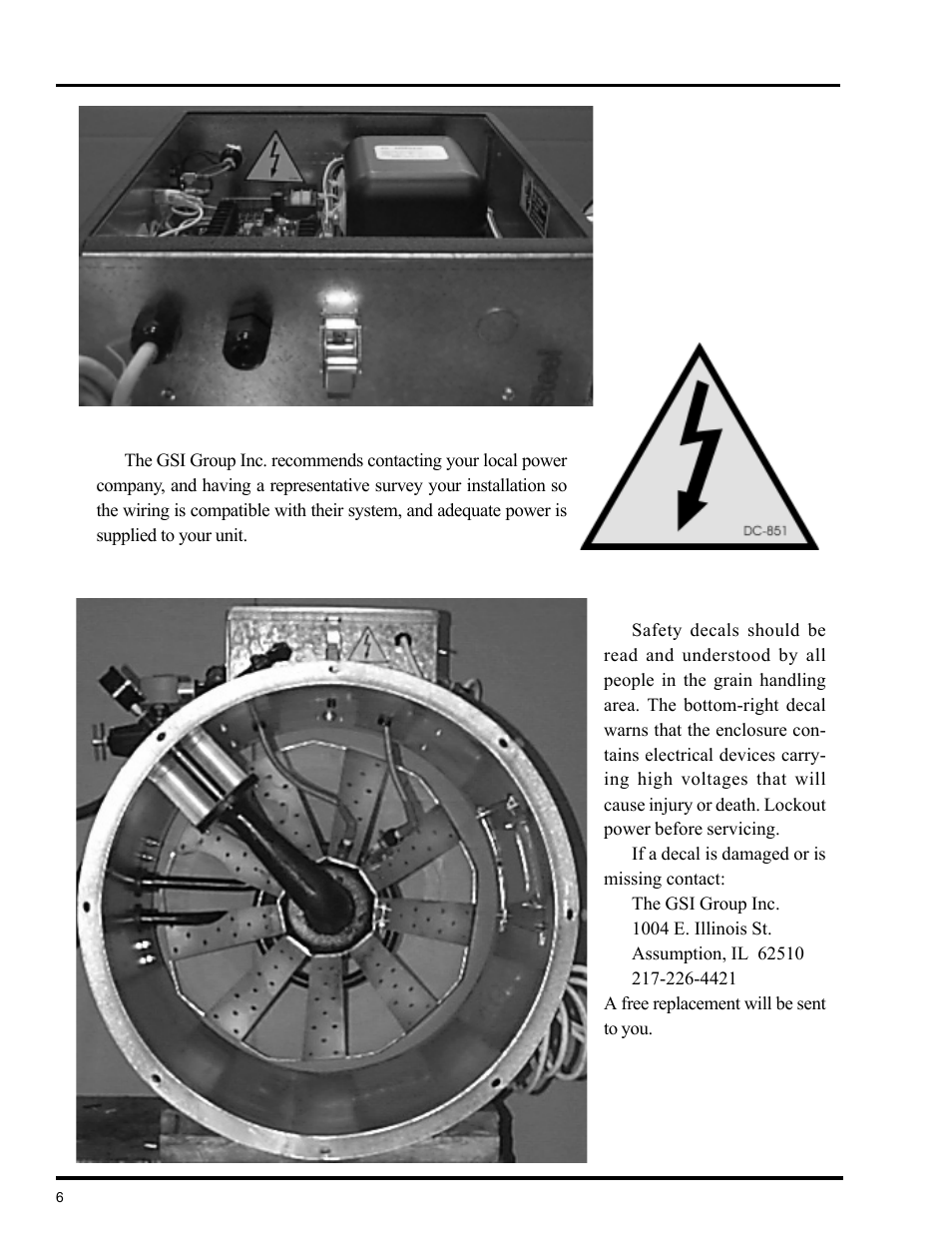 Safety alert decals | GSI Outdoors VLC User Manual | Page 6 / 37