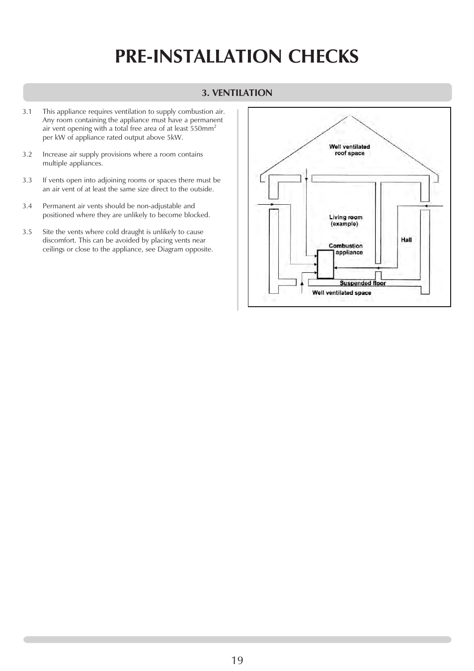 Pre-installation checks | Stovax Stockton 7162 User Manual | Page 19 / 32