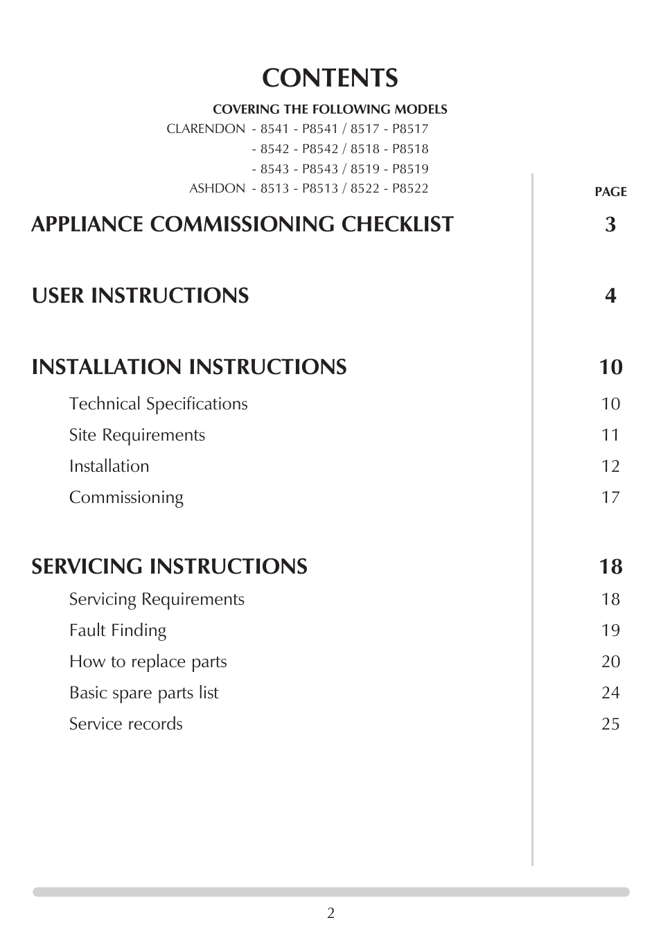 Stovax 8542-P8542 User Manual | Page 2 / 28