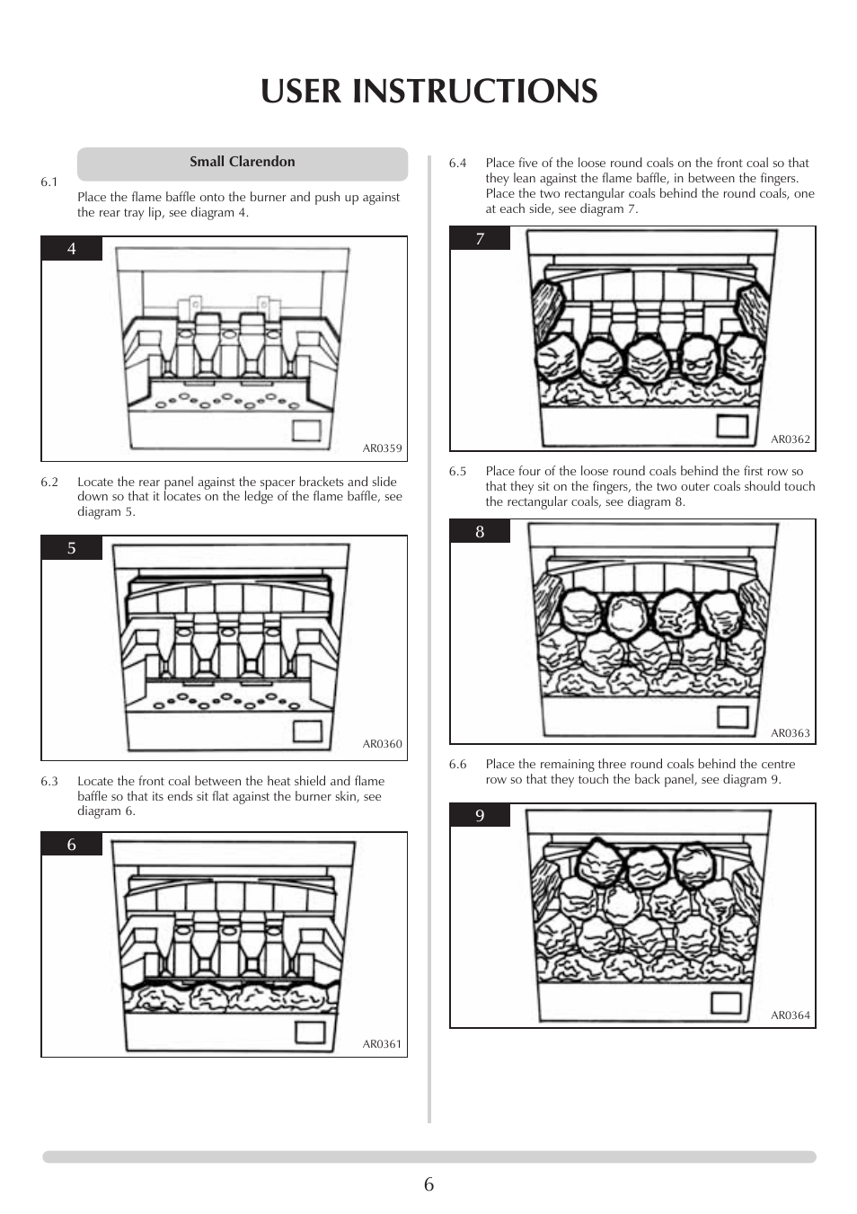 User instructions | Stovax 8542-P8542 User Manual | Page 6 / 28