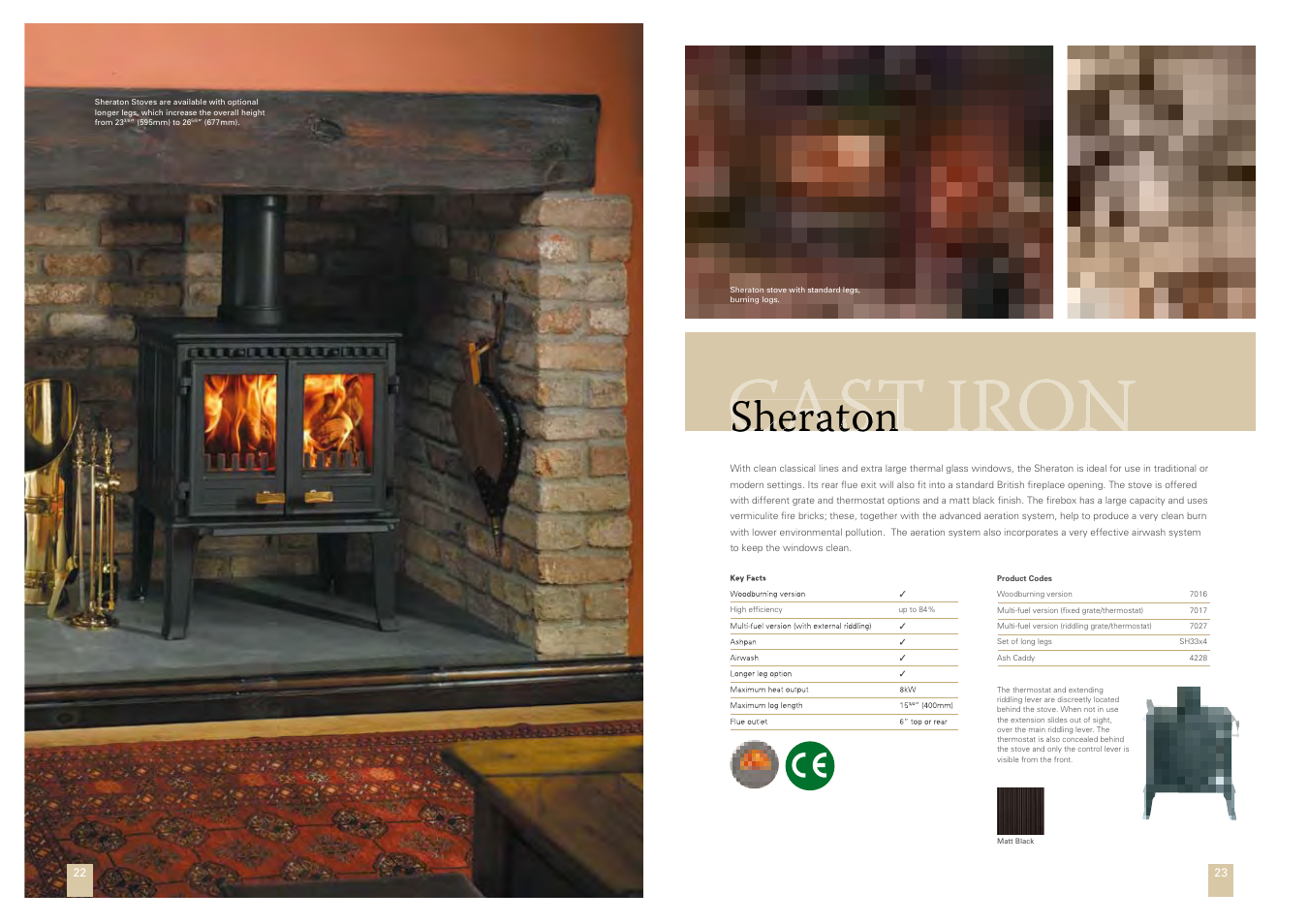 Sheraton, Sheraton era erato to sh sh n n | Stovax STOV1008 User Manual | Page 12 / 34