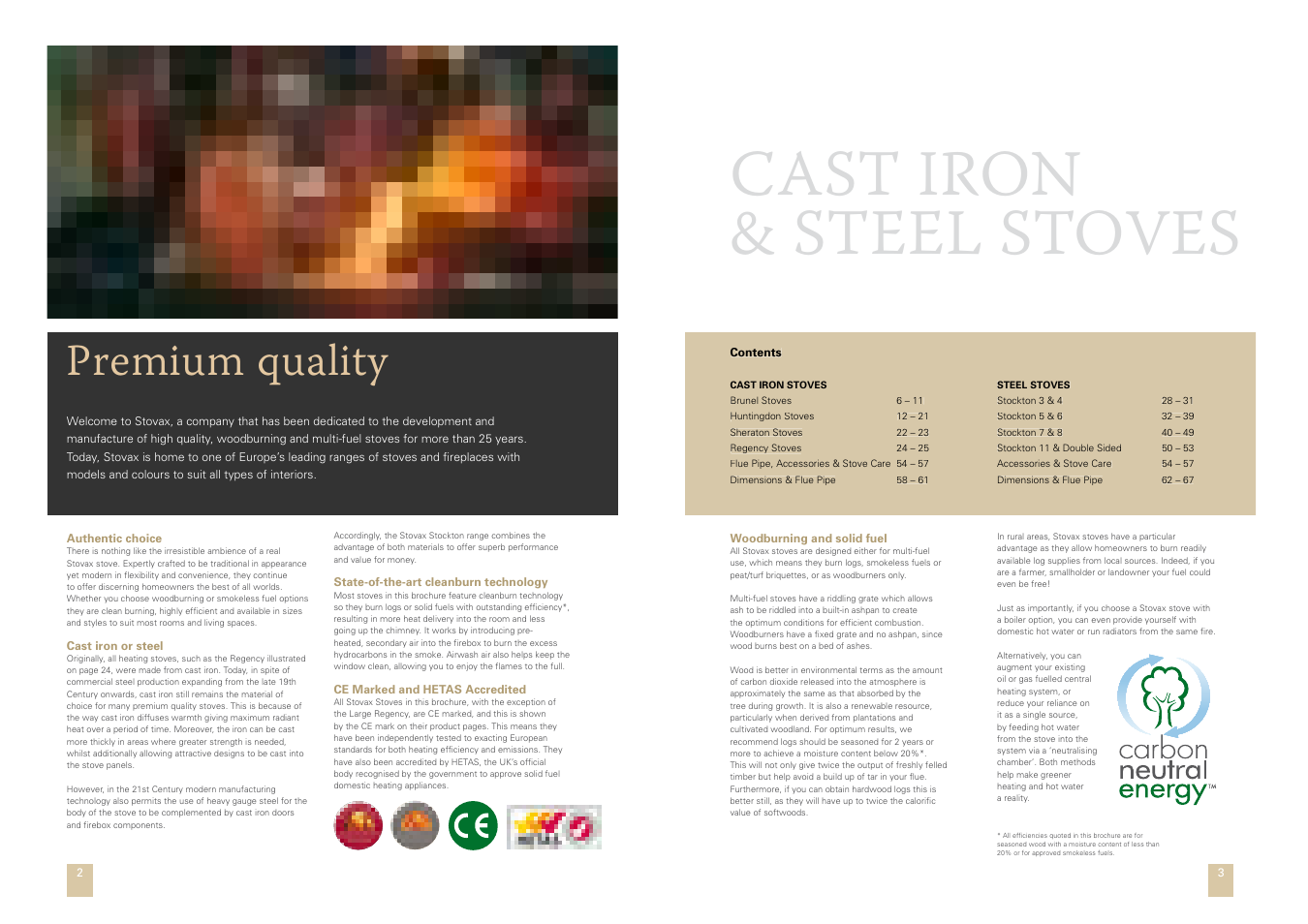 Cast iron & steel stoves, Premium quality | Stovax STOV1008 User Manual | Page 2 / 34