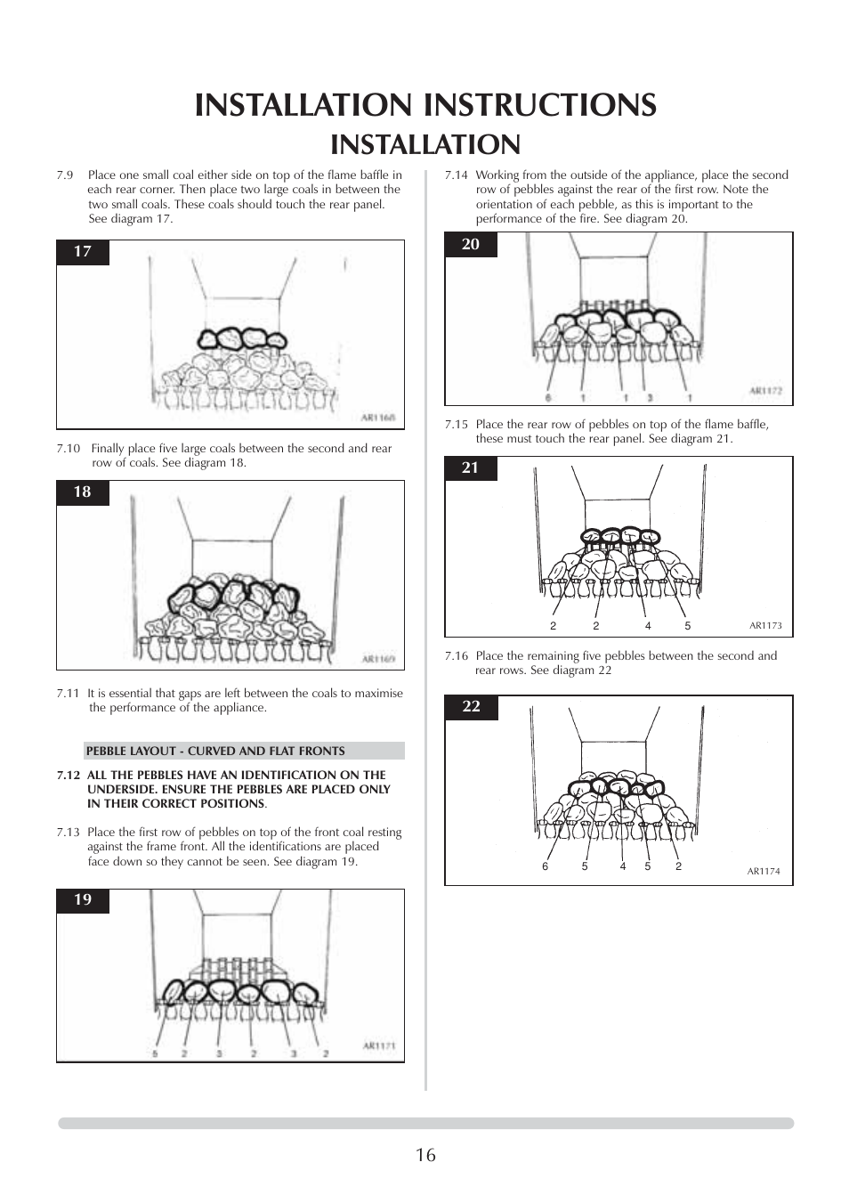 Installation instructions, Installation | Stovax Logic Hotbox & Convector Fire User Manual | Page 16 / 24