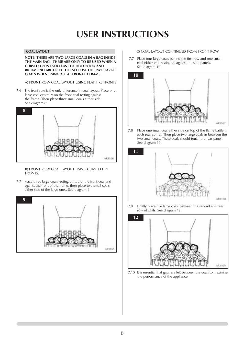 User instructions | Stovax Logic Hotbox & Convector Fire User Manual | Page 6 / 24