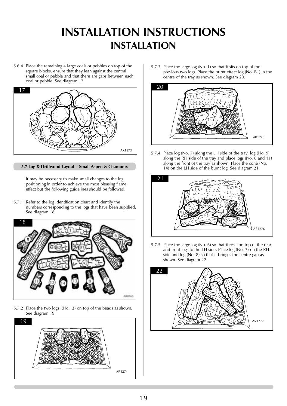 Installation instructions, Installation | Stovax Chamonix & Aspen (P)8135**UC User Manual | Page 19 / 32
